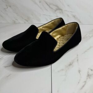 Birdies The Starling Black Velvet Loafers